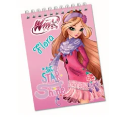 Girl Winx club notebook striped checkered spiral school notebook school stationery supplies two-sided notebook block note gift products