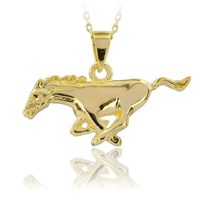 Running Horse Necklace 925 Sterling Silver Unisex Necklace