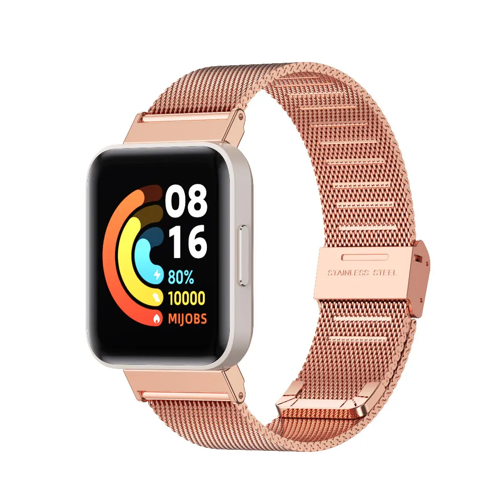 Dây Đeo Kim Loại Cho Mi Xem Lite Correas Redmi Đồng Hồ 2 Lite Cho Xiaomi Watchband Milanese Vòng Đeo Tay Bằng Thép Không Gỉ