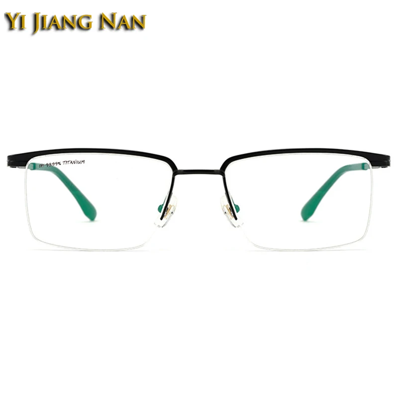 Men 9 g Ultra Light Pure Titanium Optical Eyewear Prescription Glasses Frame Half Rim Women Eyeglasses Spectacle