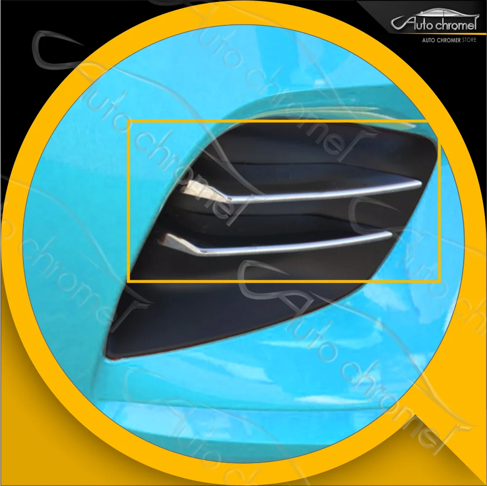 For Renault Clio 5 V 2019 - Front Fog Lamp Frame 4 Pieces Accessory Chrome Styling Aftermarket, Exterior Parts,Car Upgrade