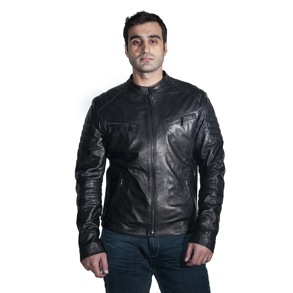 Zoramotti,Leather Jacket,Genuine Leather,Lambskin,Classic,quality,Natural Leather,Keeps,Warm