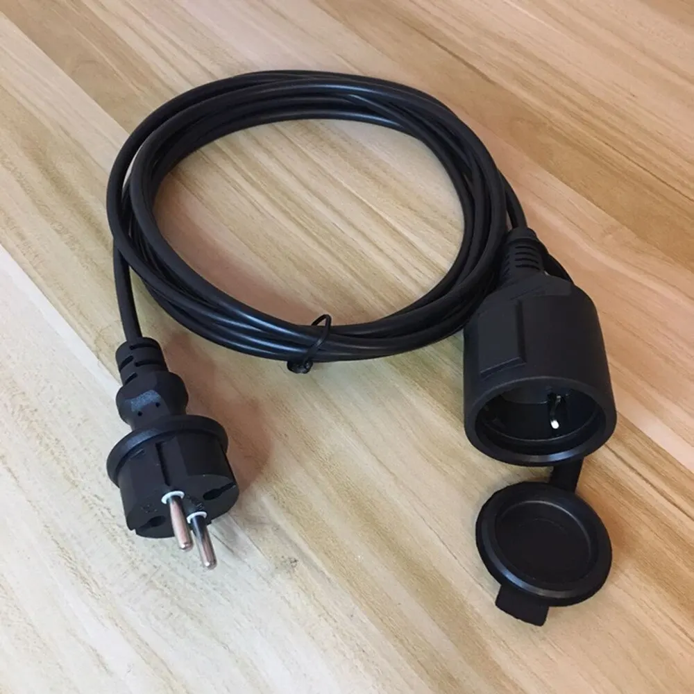3M EU  European Power Extension Cord  Germany Male to Female Power Extension Wire for S14 String Lights Christmas Holiday Lights