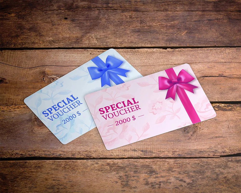 Discount Gift PVC cards business plastic membership cards 0.76mm thickness MOQ 5 pcs