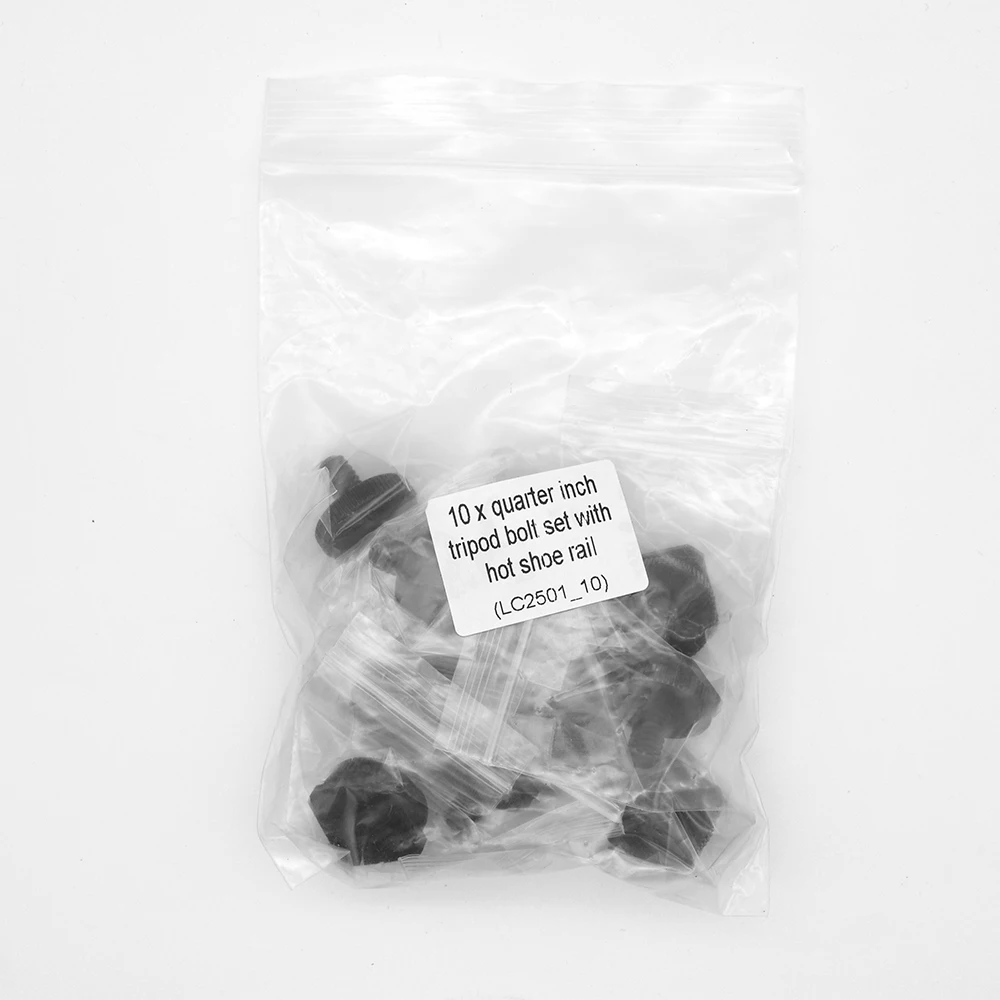 10 Chiếc 1/4 "Vít Để Đèn Flash Hot Shoe Mount Adapter Cho Máy Ảnh Giày Nóng Phòng Thu Phụ Kiện Đa Năng Camera Ốc Vít bộ