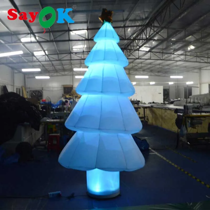 Sayok LED Inflatable Christmas Tree with Blower for Home Yard, Parties, Event, Stage, Tree, Christmas Decorations