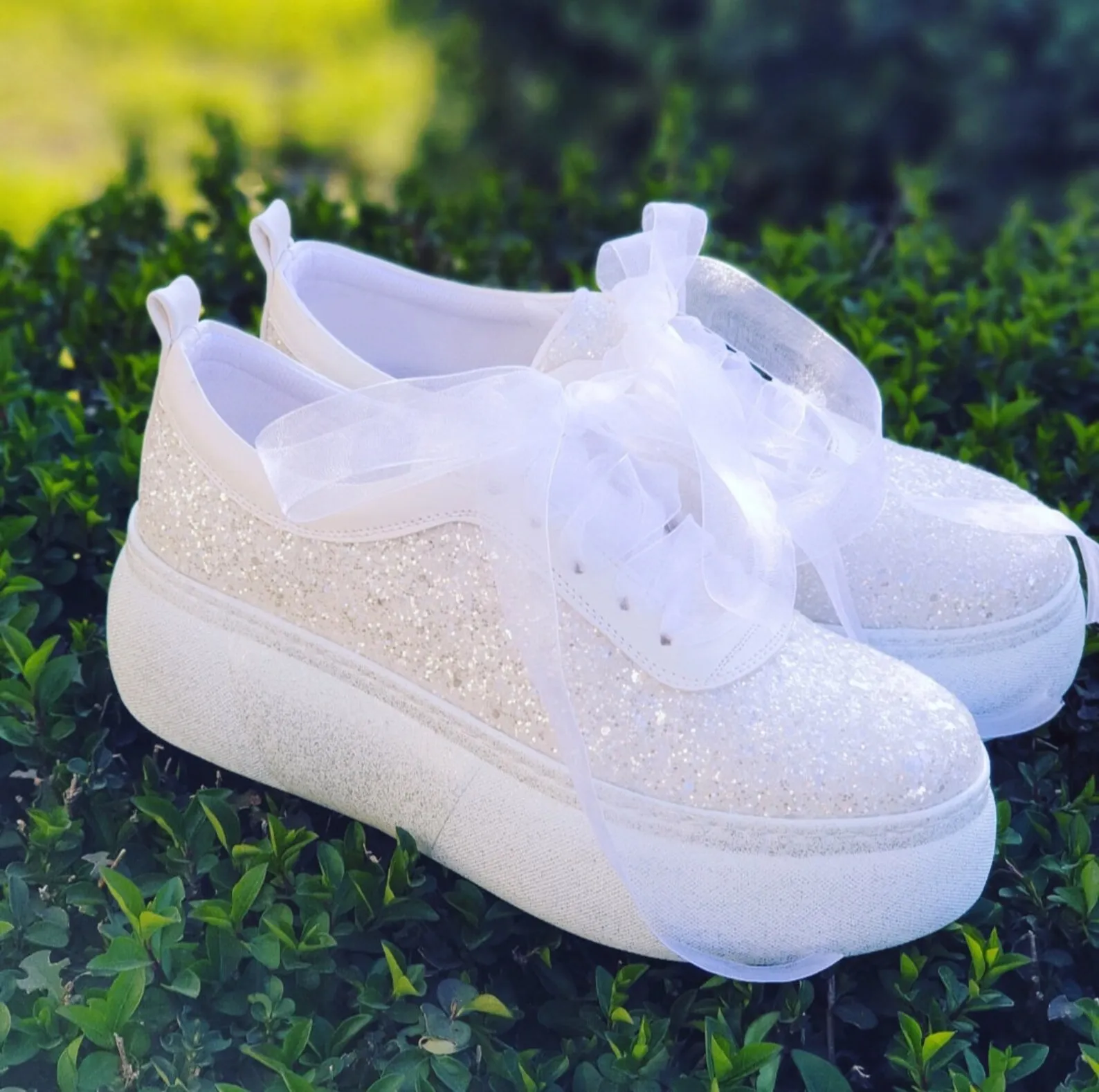 Comfortable Bridal Shoes Glitter White Stilo wedding  shoes  bride sport wedding white shoes bride glitter comfortable shoes