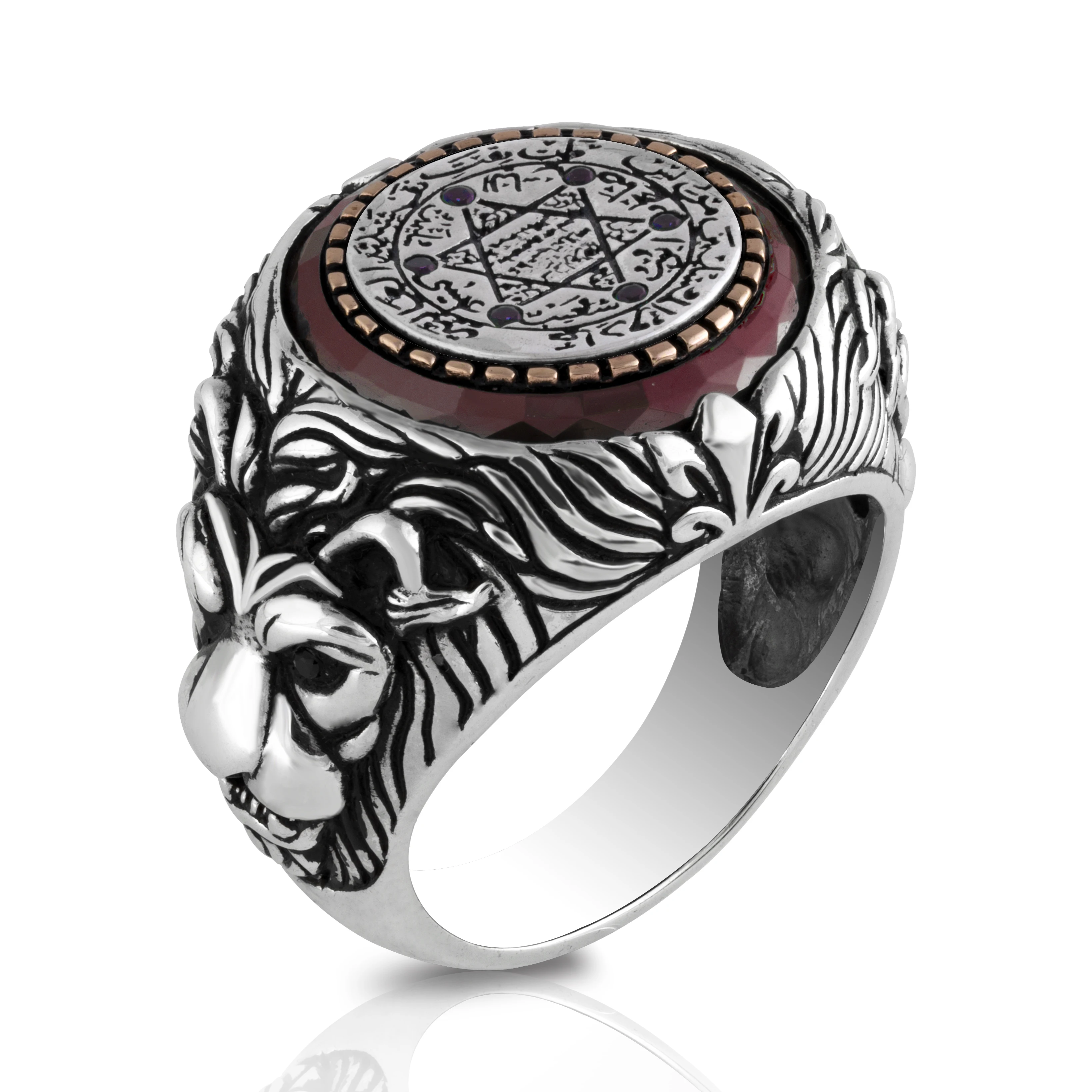 Guaranteed High-quality 925 Sterling Silver ZİRCON STONE ring Jewelry Made in Turkey in a luxurious way for men with gift