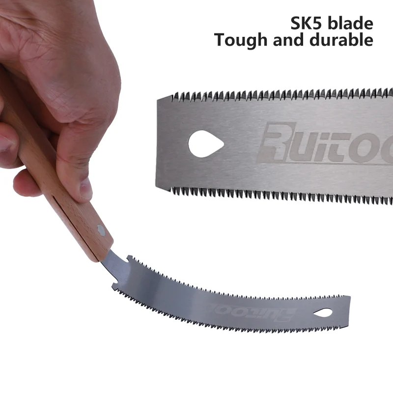 Double Edged Japanese Saw Small Ryoba Pull Saw SK5 Flexible Fine Tooth Flush Cut Trim Saw Fast Cutting Woodworking Tools