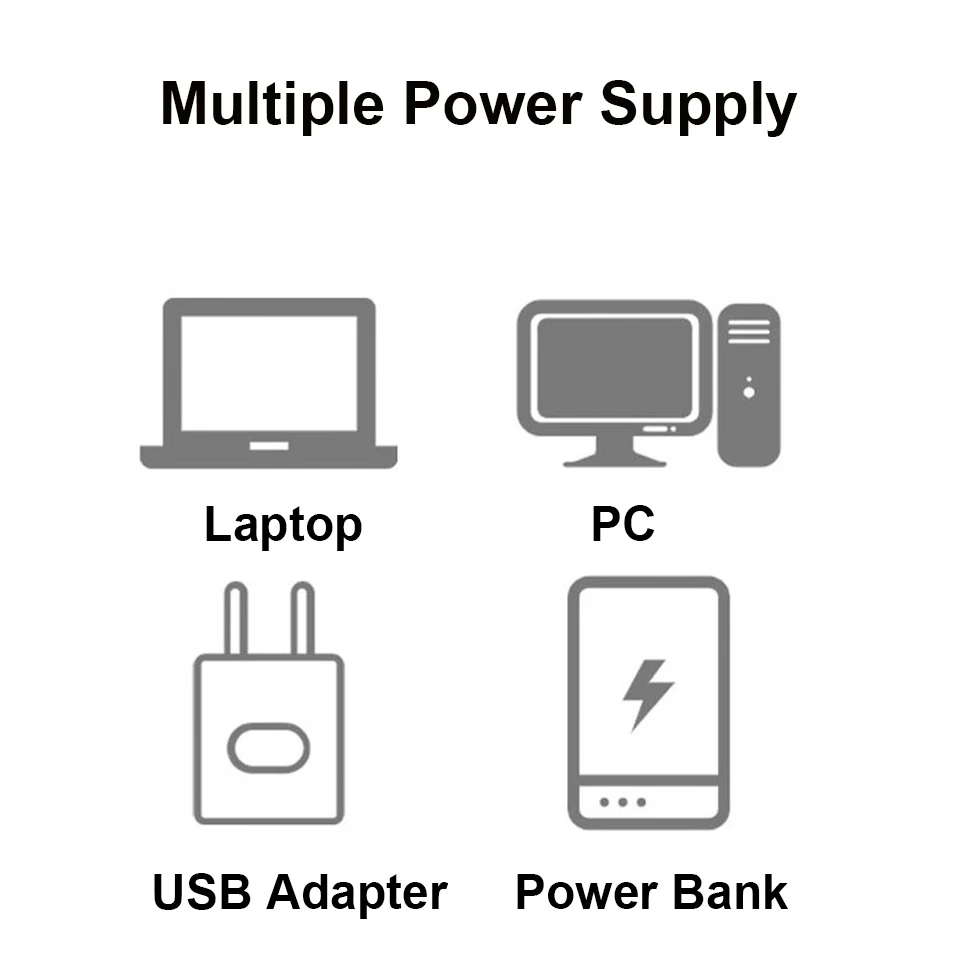 ベッド用USB電源付き読書灯,5V,小さなデスクトップまたはラップトップに最適,エネルギー効率の高い白