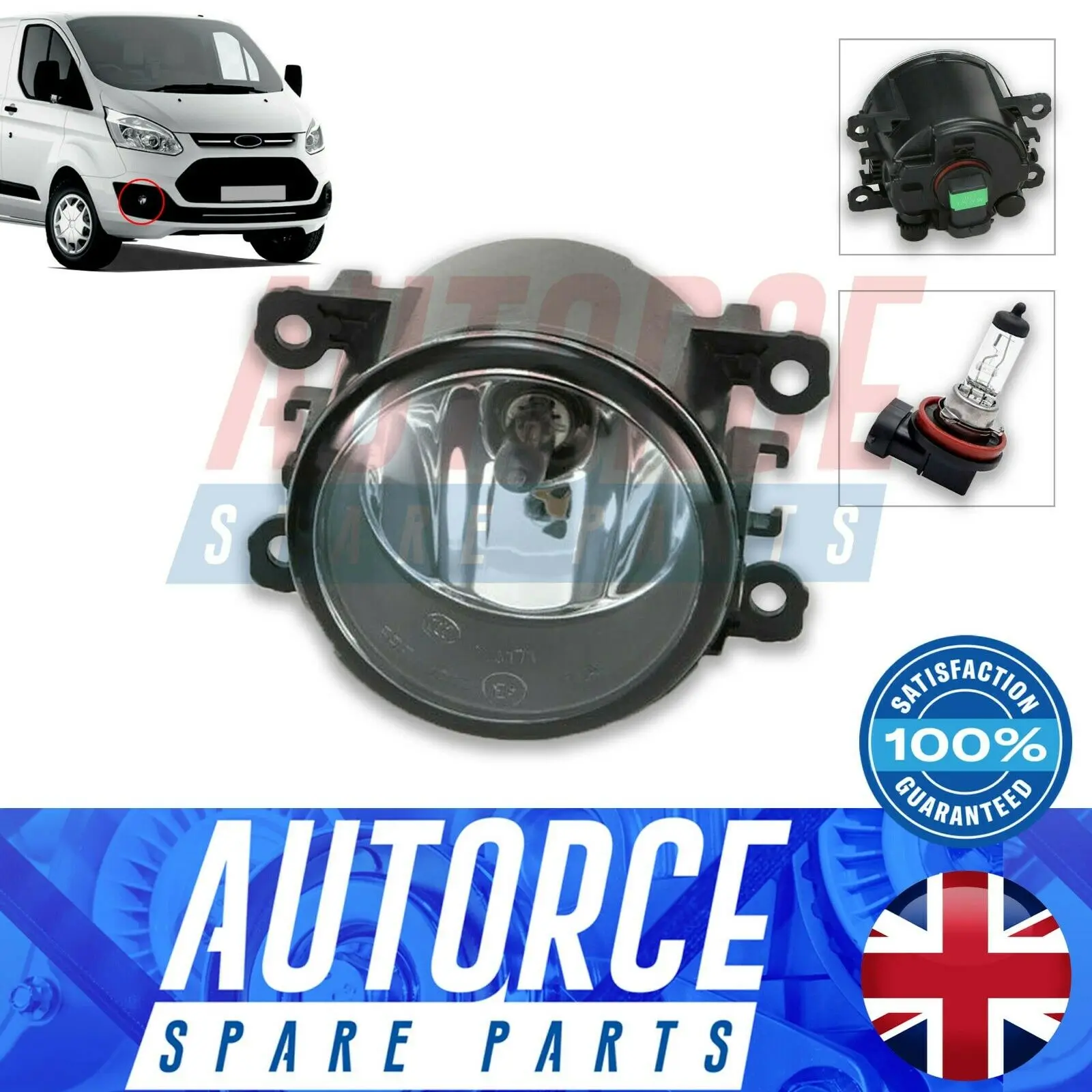 AUTORCE FRONT BUMPER FOG LIGHT LAMP INTENDED FOR FORD FOCUS FUSION  MK2 MK3 FIESTA MK5 MK6 C-MAX MK2 2N1115201AB, 6208F9