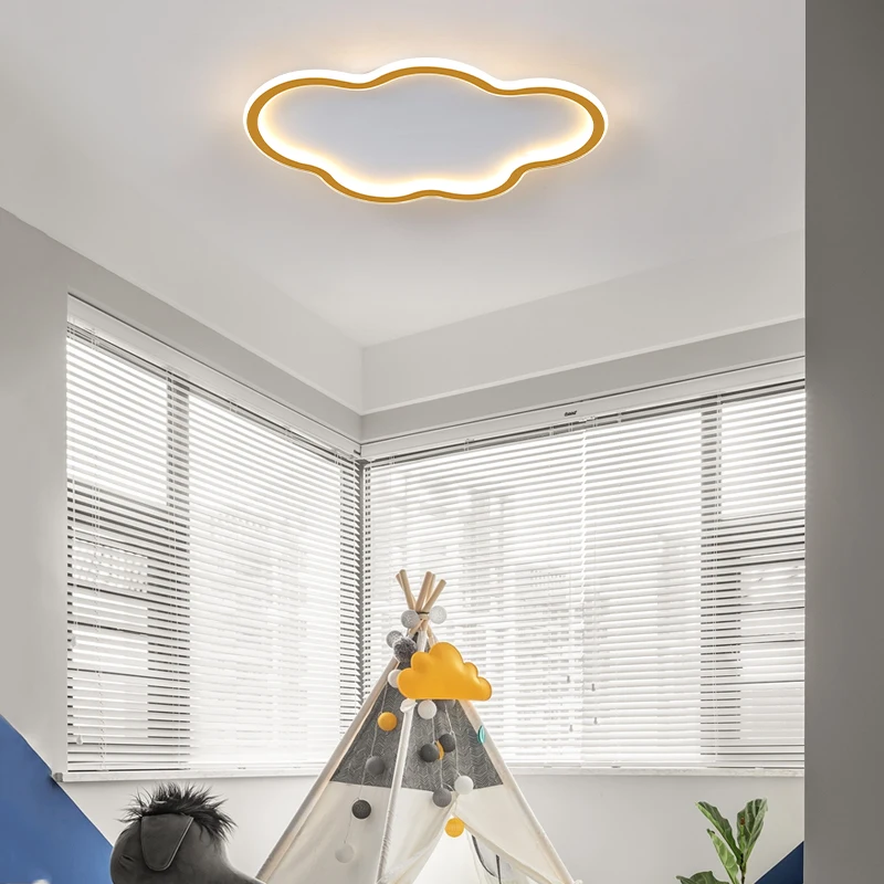 Luz de techo Led minimalista para habitación de niños, lámparas de oro blanco y negro para sala de estar, comedor, estudio, accesorios creativos simples