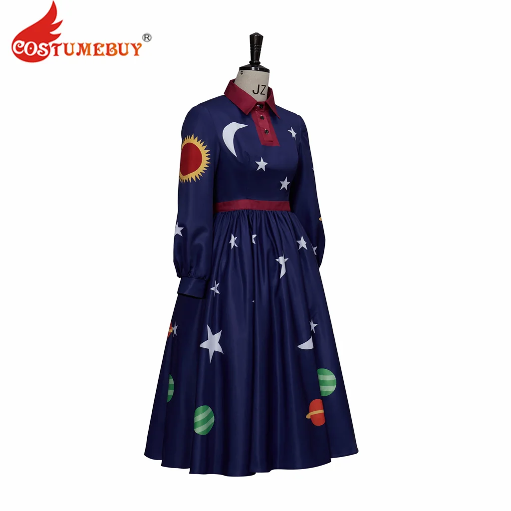 The Magic School Bus Miss Frizzle Costume Teacher Planets Solar System Space Galaxy Ms Frizzle Dress Cartoon Halloween for Women