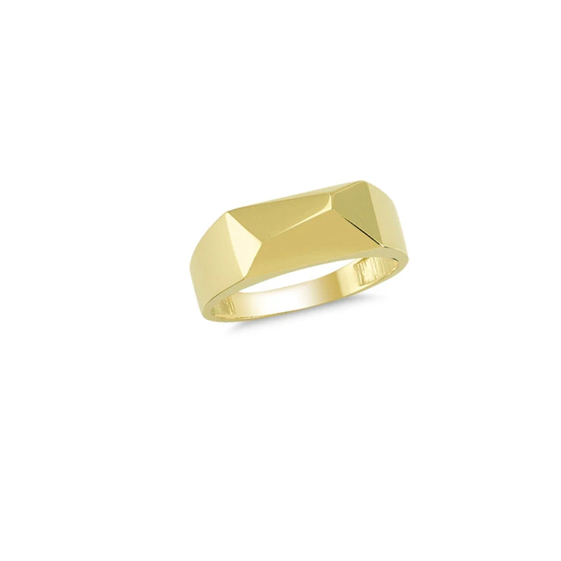 14K Solid Gold Classy Ring for Women