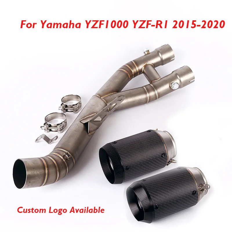 

YZF-R1 Motorcycle Exhaust System Muffler Escape Connection Middle Pipe for Yamaha YZF-R1 YZF1000 2015-2020