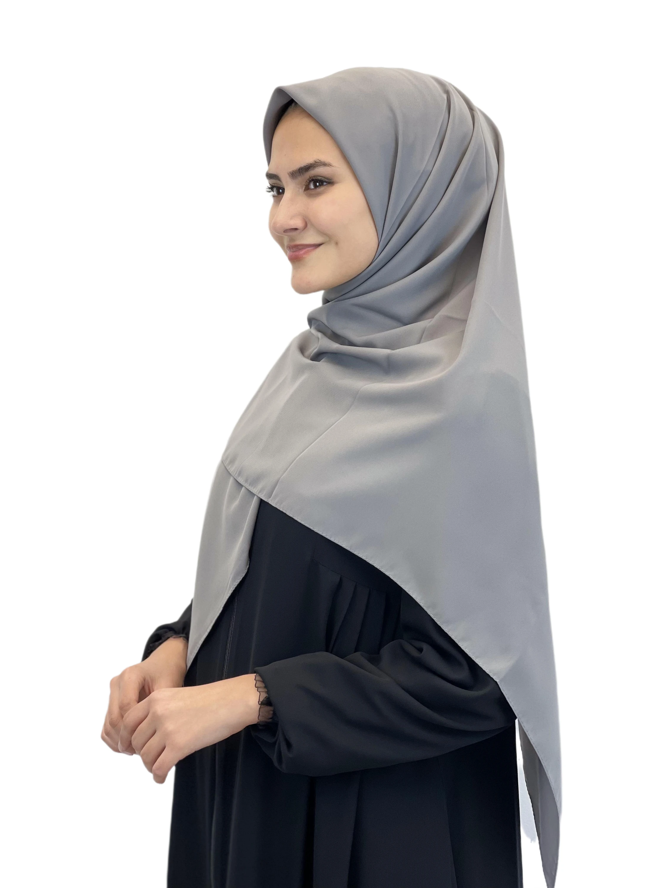 Luxury Medine Silk Hijab, Headscarf for Women, Wrinkle-Free and Soft Scarf, Specially Made for Muslim , On Sale