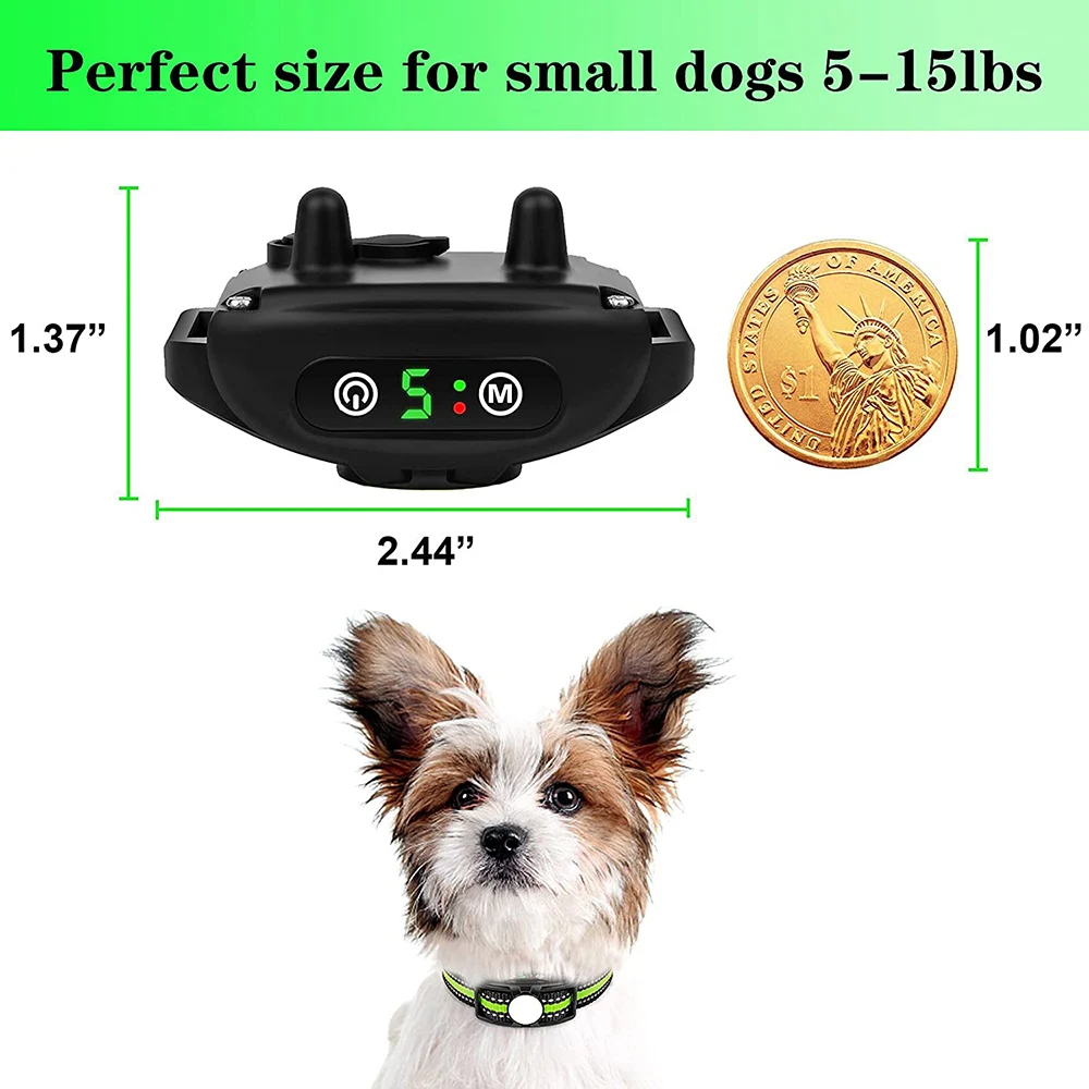 50 Pcs Bark Stopper Waterproof Rechargeable Anti-false trigger detection of dog barking Non-electric shock stop Bark control Vib