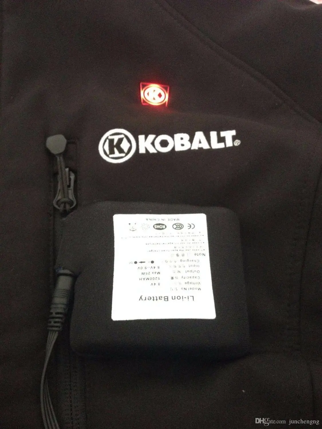 Battery pack and charger 7.4V/8.4V  5200MAH for kobalt heated jacket