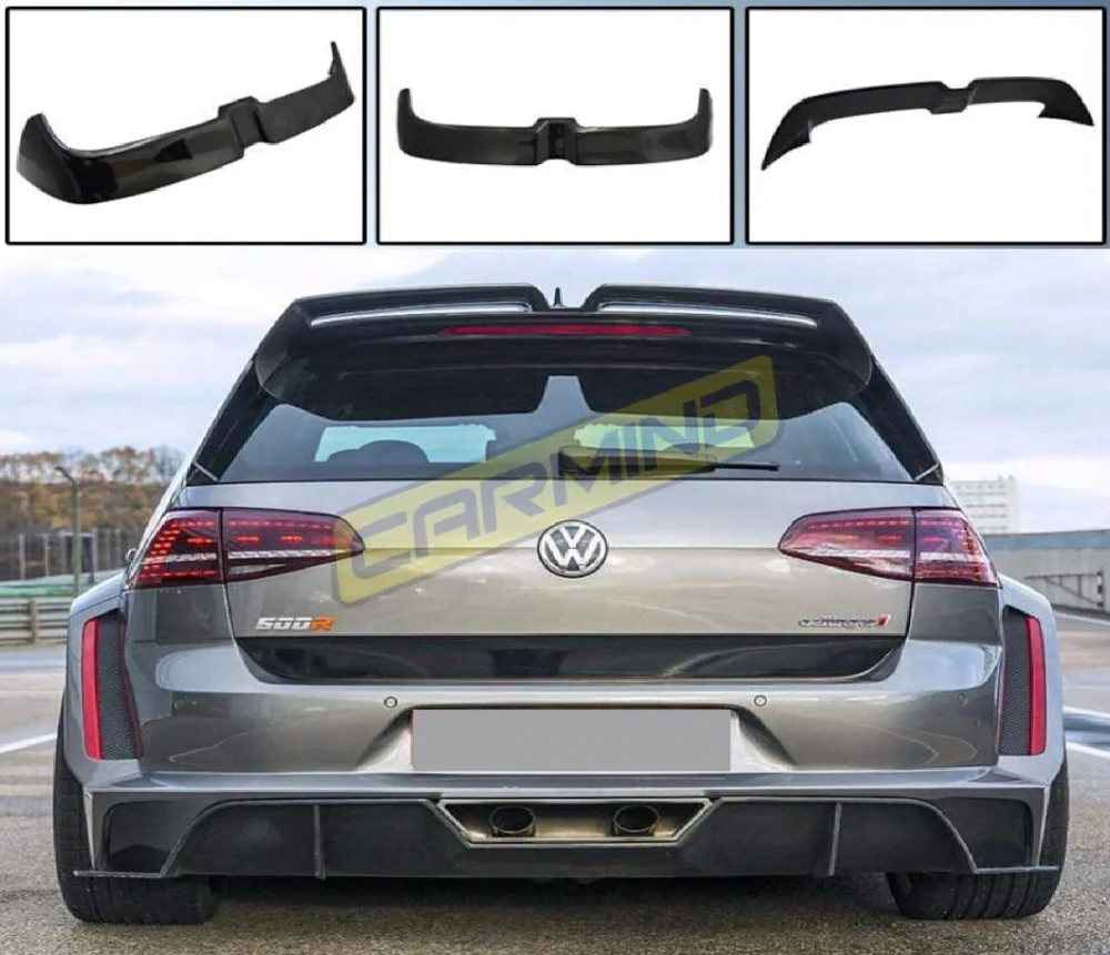 For Volkswagen Golf  Bat  Spoiler 2013 2014 2015 2016 2017 2018 Car Accessories Unpainted(All Color Send Code ) Ornament Sporty