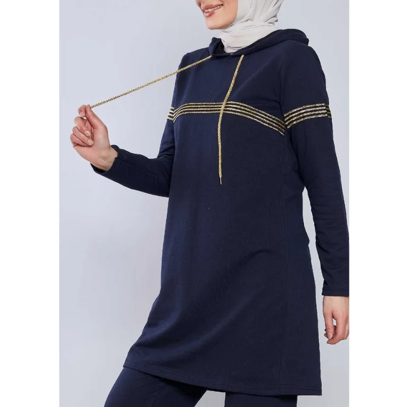 Muslim Double Tracksuit Robe Women\'s Plus Size Dress turkish clothes for women European Clothing Dubai Turkey Muslim Sets Clothe