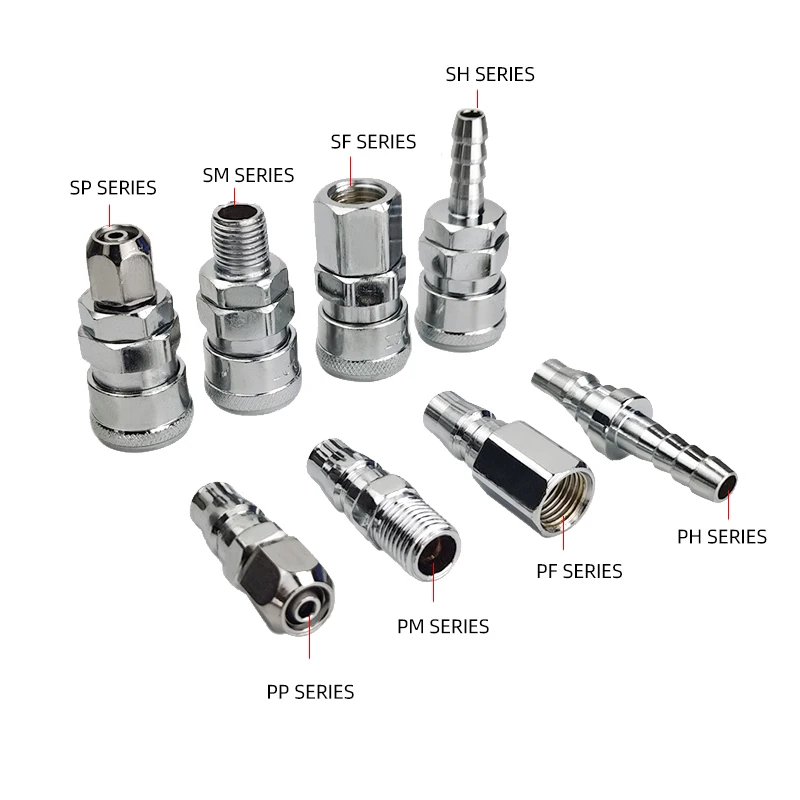 Pneumatic fittings Air Compressor Hose Quick Coupler Plug Socket Connector SP20,PP20,SM20,PM20,SH20,PH20,SF20,PF20