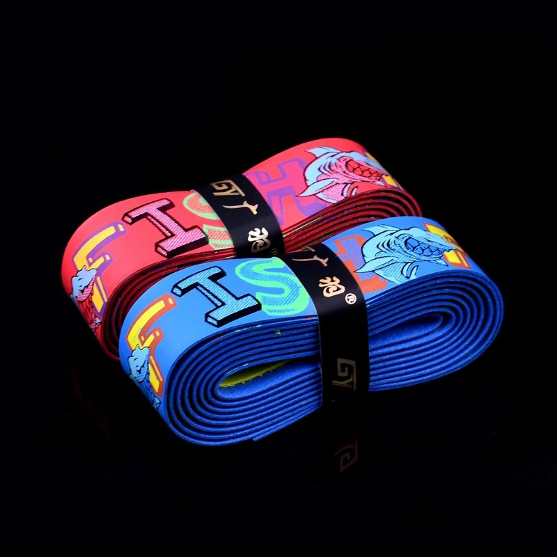 2Pcs Anti-slip Multicolor Fishing Rods Grip Tapes Sweat-absorbent Badminton Racket Handles Tapes