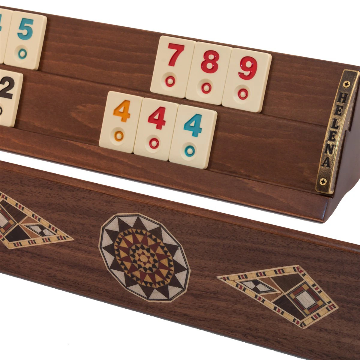 

Luxury Handmade Rummy Game Set Walnut Solid Wood Rummykub 4 People Rummikub BoardGame Top Quality Gift Rumikub Ahsap Okey Takımı