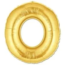 O Letter Foil Balloon Gold Color 40 Inches 431621068