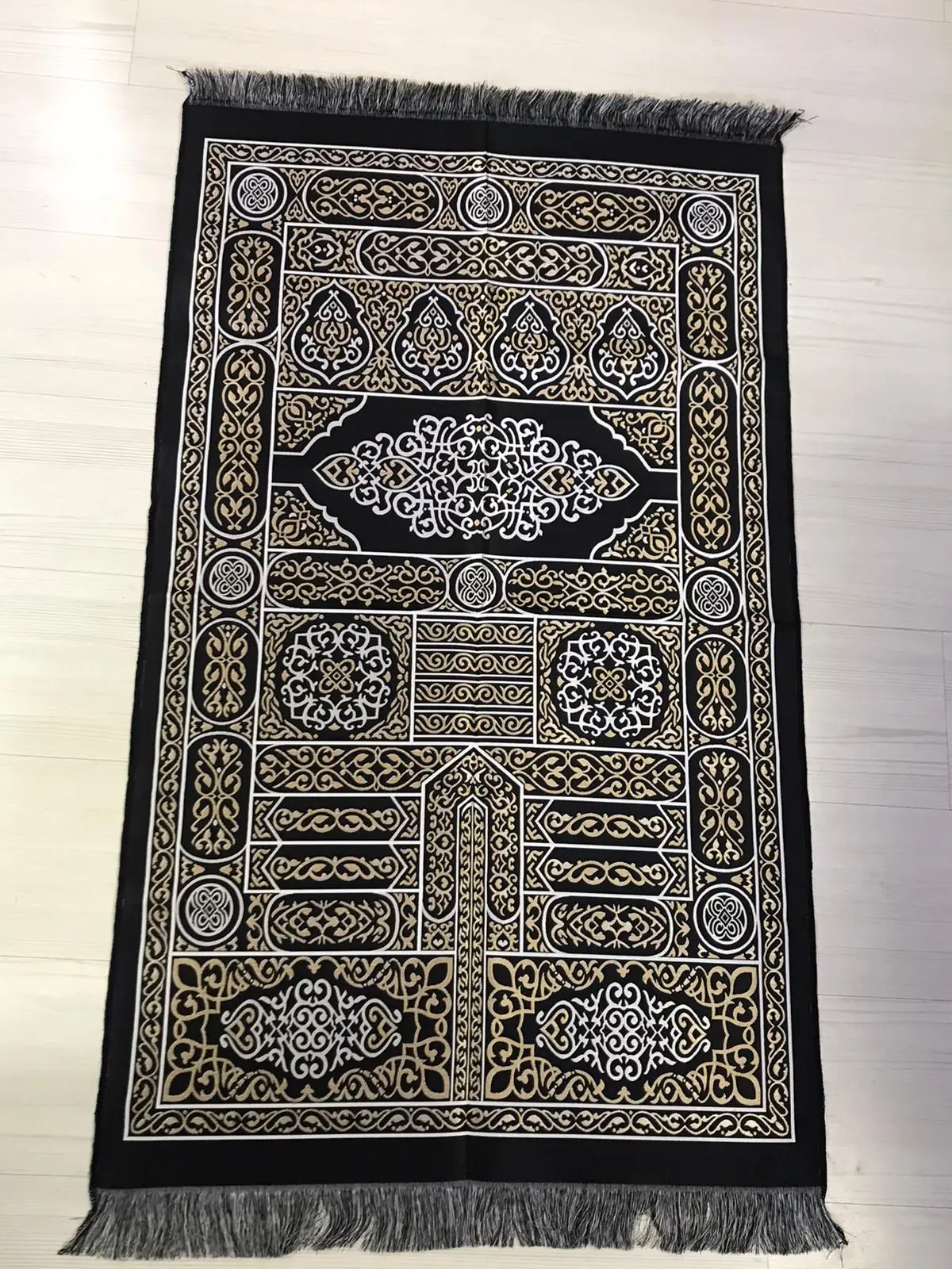 WITH WONDERFUL COLOR Kaaba prayer mat box silk rosary cylindrical muslim prayer rug rosary gift ramadan muslim set.