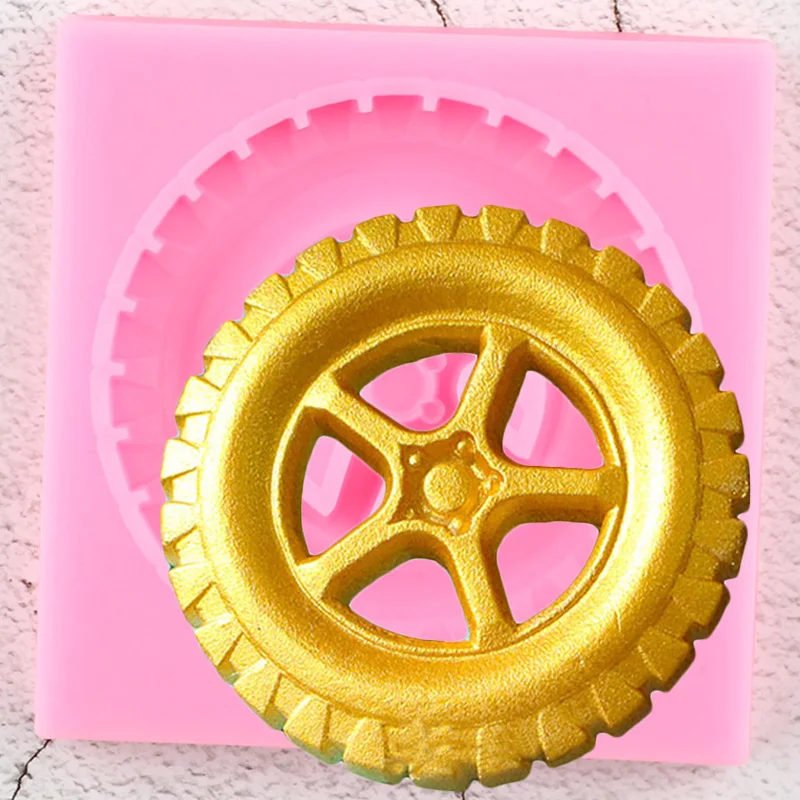 Sugarcraft Tyre Silicone Mold Fondant Mold Cake Decorating Tools Chocolate Gumpaste Mold Baking Accessories Confeitaria