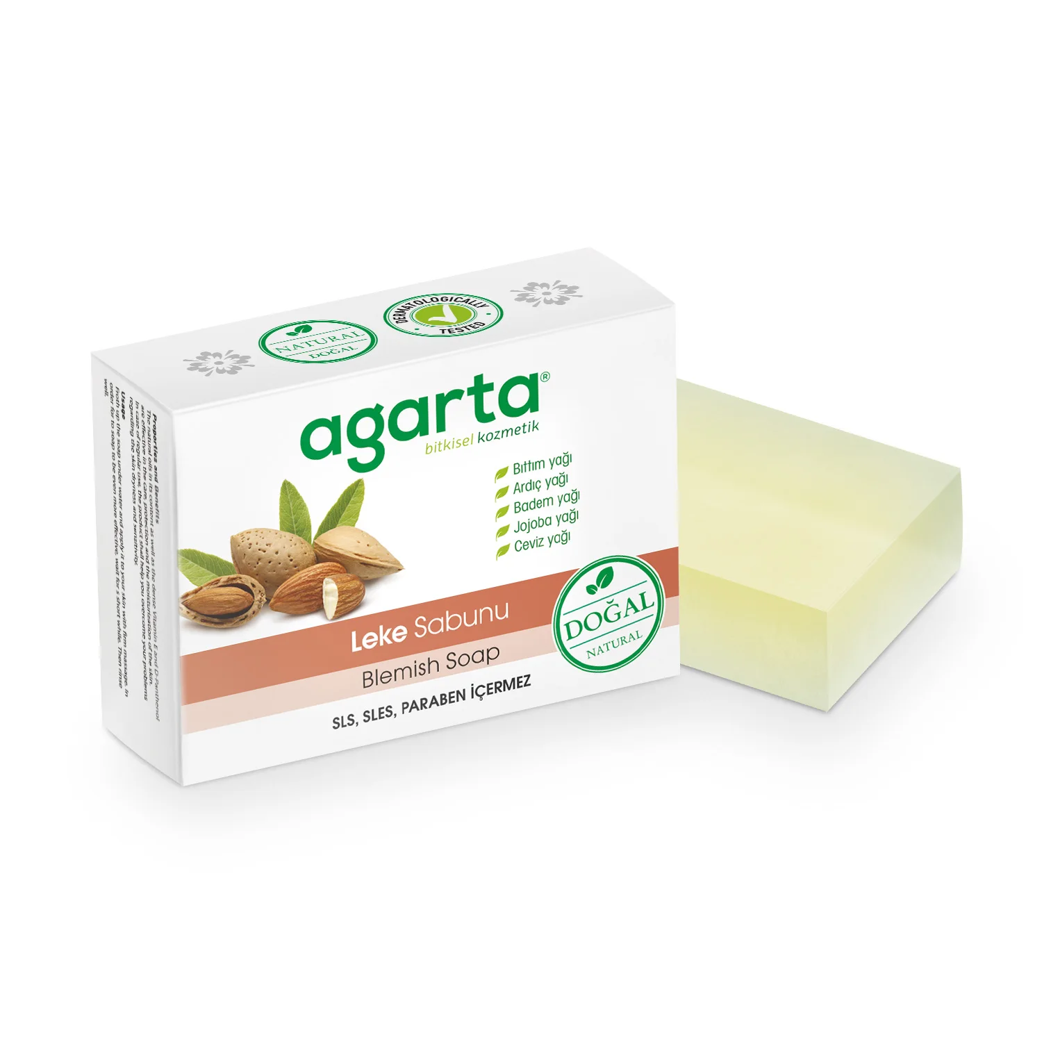 Agarta Natural Care Stained Skin Soap 150 GR -,  Makes peeling, moisturizes the skin, removes blemishes