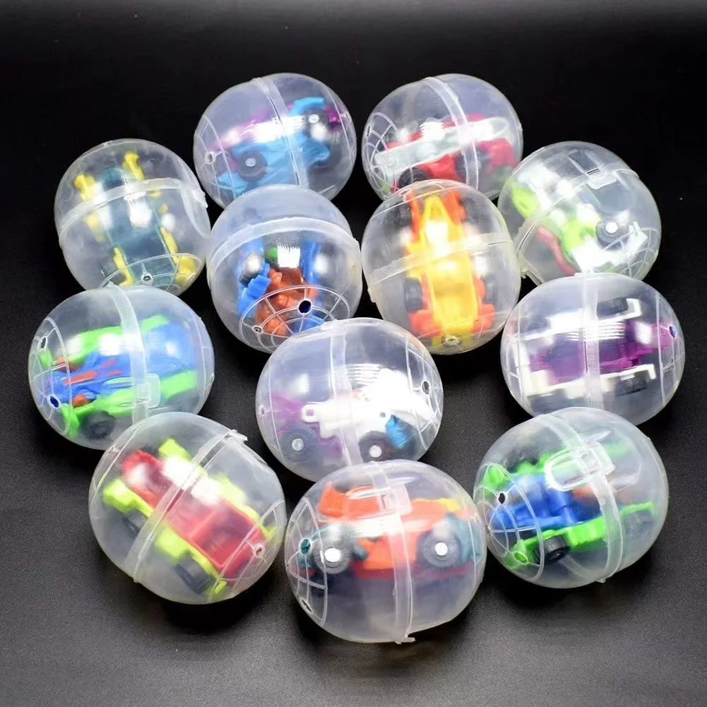 Transformation Dinosaur Car Capsules Toys Transparent  Plastic Ball For Vending Machine Kids Action Figure Toys Christmas Gift