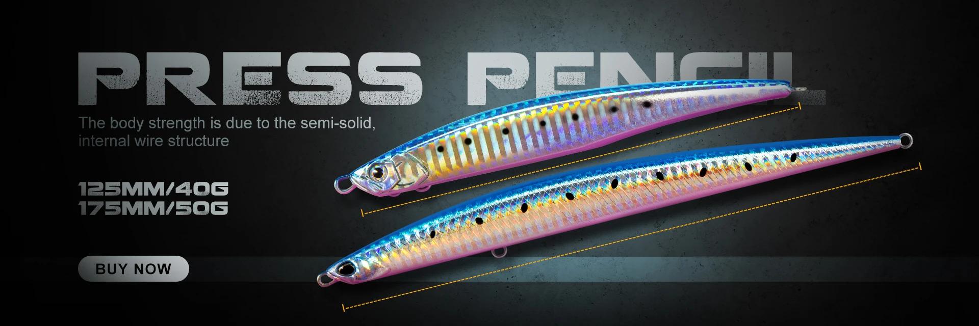 Hunthouse Angeln Nadel Jig Lange Metall Rassel Köder 140mm/36g 160mm/56g UV Sinking Langsam Jigging Shore Löffel Künstliche Tackle – Detail 3
