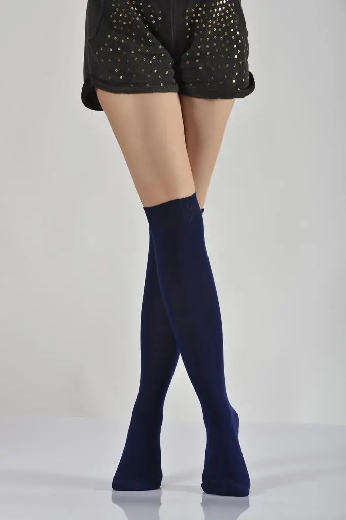 Idilfashion Women Lower Stocking-Navy Blue-B-ART024 (3'LÜ PACKAGE)