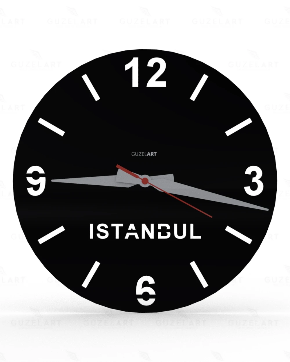 Jam Dinding Istanbul GuzelArt, Jam Dinding Istanbul, Jam Dinding Bertema Istanbul, Jam Dinding Kota Istanbul, Jam Dinding Kamar