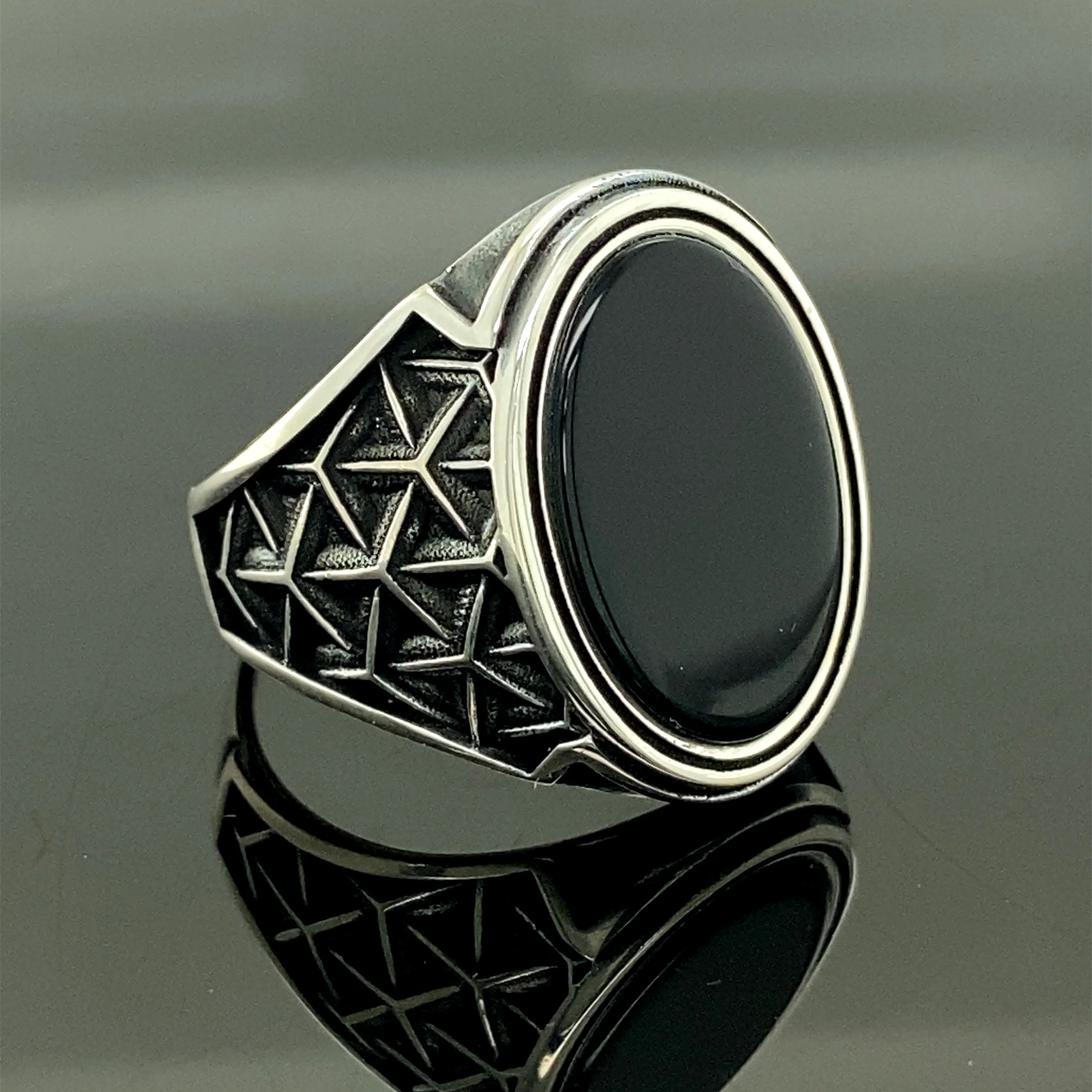 

Silver Signet Men Onyx Ring, Black Onyx Ring For Men , Handmade Men Ring , 925 Silver Men Gift Rings, Gift For Him