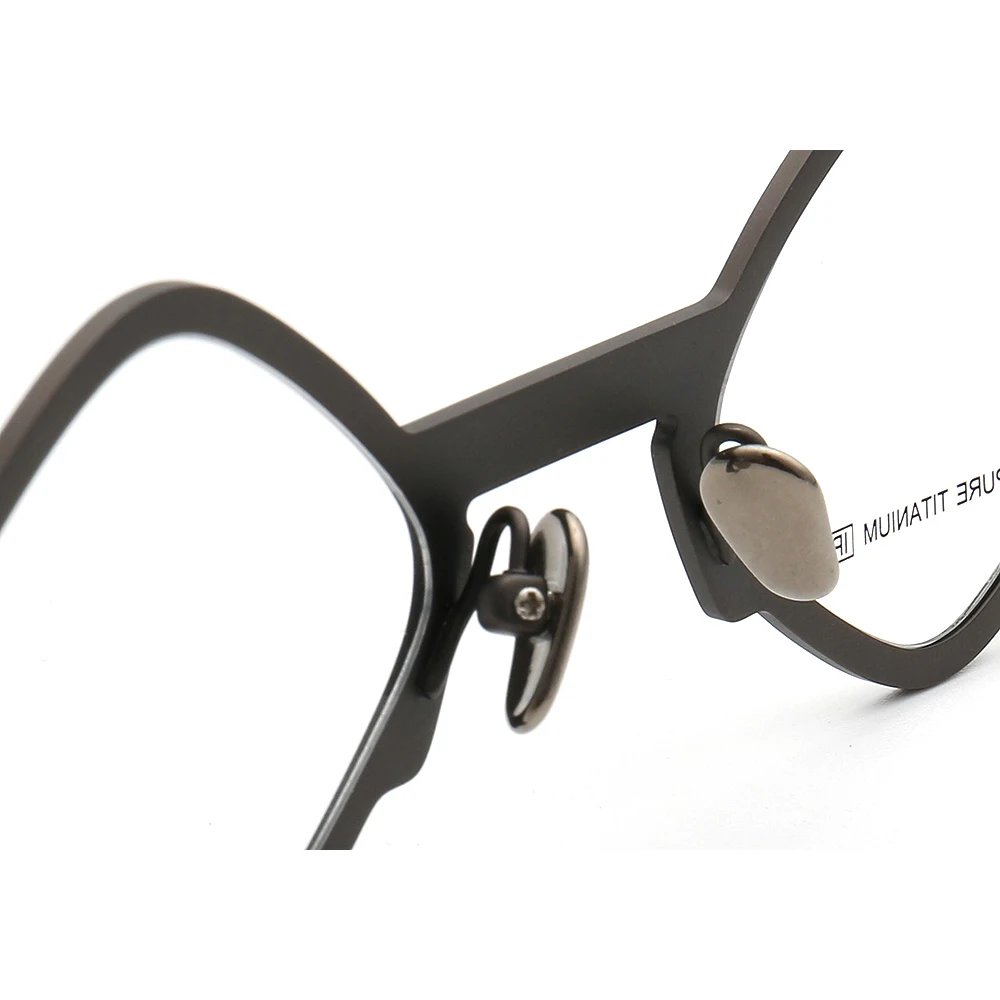 Square Men Glasses Frame Women Optical Eyeglasses Frames Pure Titanium Fashion Retro Metal Spectacles Rx Eyewear Lightweight