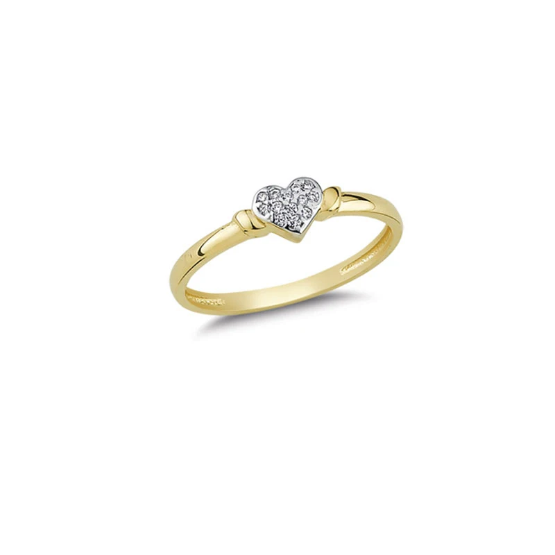 14K Solid Gold Love Ring for Women