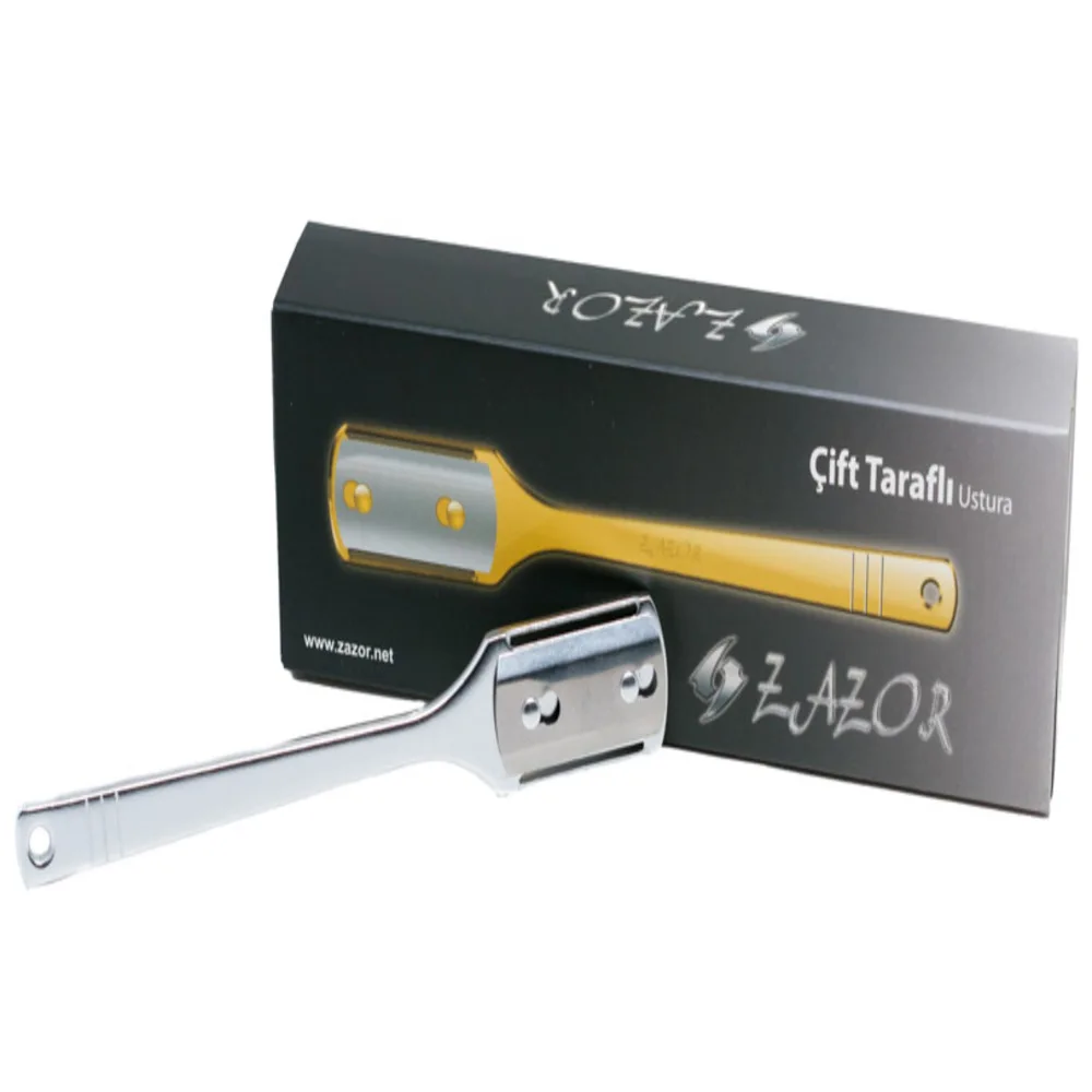Zazor Doppelseitige Rasiermesser Sharp 5 verschiedenen farben Veränderbar Rasiermesser-Klassische Rasur Genuss Zazor Doppelseitige Rasiermesser Lightweigh