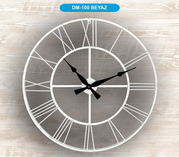 Galaxy DM-100 Metal Case Wall Clock 70 CM WHITE