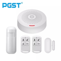 PGST PW150 Tuya WIFI Home Alarm System Wireless Security Burglar Smart Home APP Control with PIR Motion Sensor