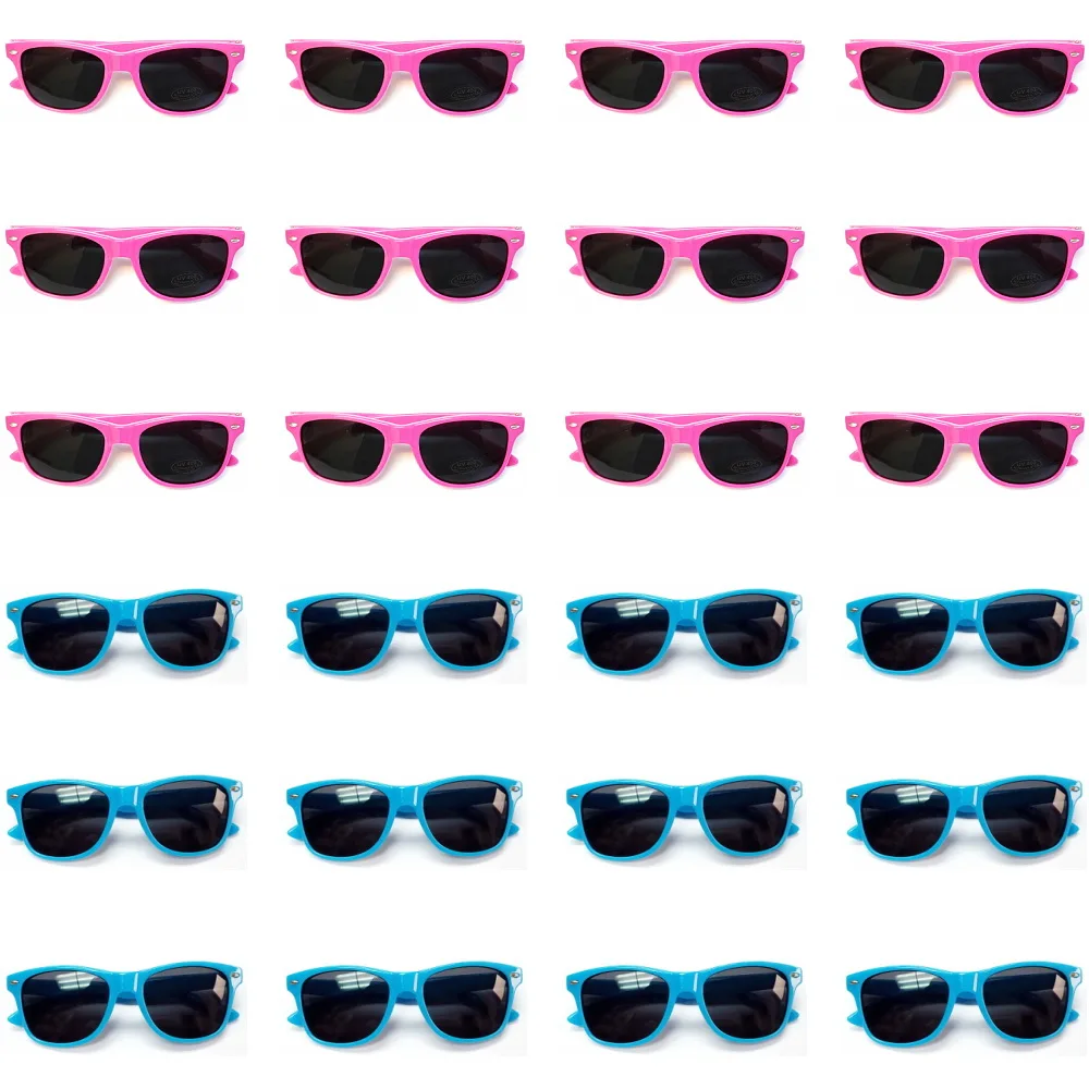 

24 pcs Party Sunglasses for Kids with UV400 Protection Eyewear Pink Blue Sunglasses Boys Girls Great Gift Party Favors Birthday