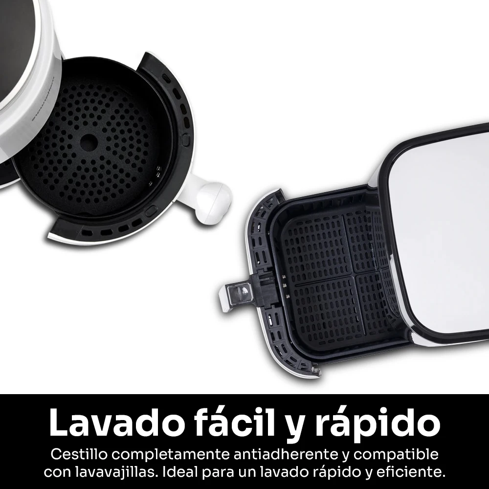 Mellerware-fritadeira de ar crocante! Com capacidade de 1.5l ou 5.5l. Temperatura ajustável 80-200 °c, programável, fritadeira elétrica livre de óleo, fritadeira de ar modelo 2022, tátil, multifunções, forno saudável profissional