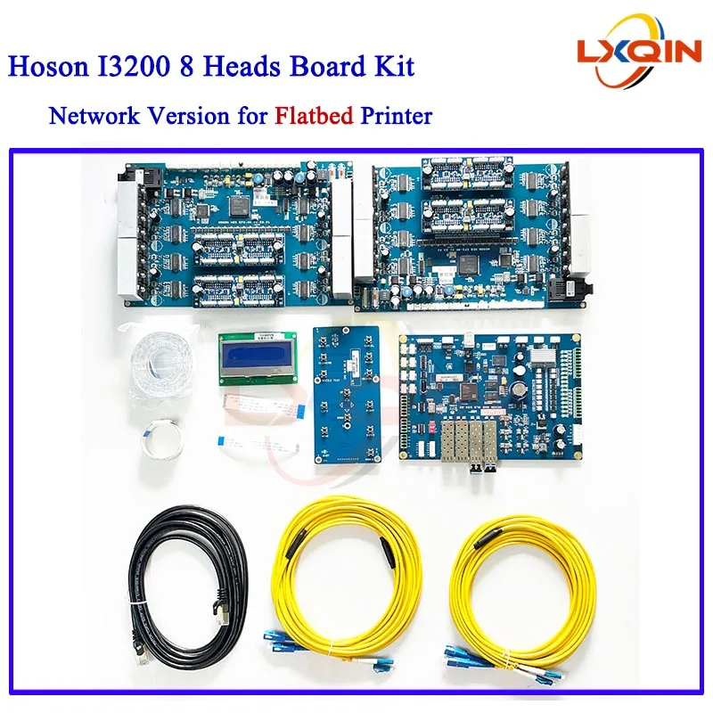 

LXQIN Hoson 8 heads i3200 Board kit for Epson I3200 printhead flatbed printer board kit for water based/Eco solvent UV board set