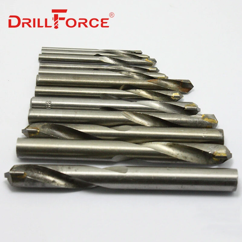Сверло Drillforce из карбида вольфрама, биты слесарные для чугуна и алюминия, 10 шт., 3-20 мм (3/5/10/15/20 мм)
