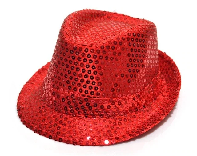 Sequined Children 'S Hat Red Color 431618786