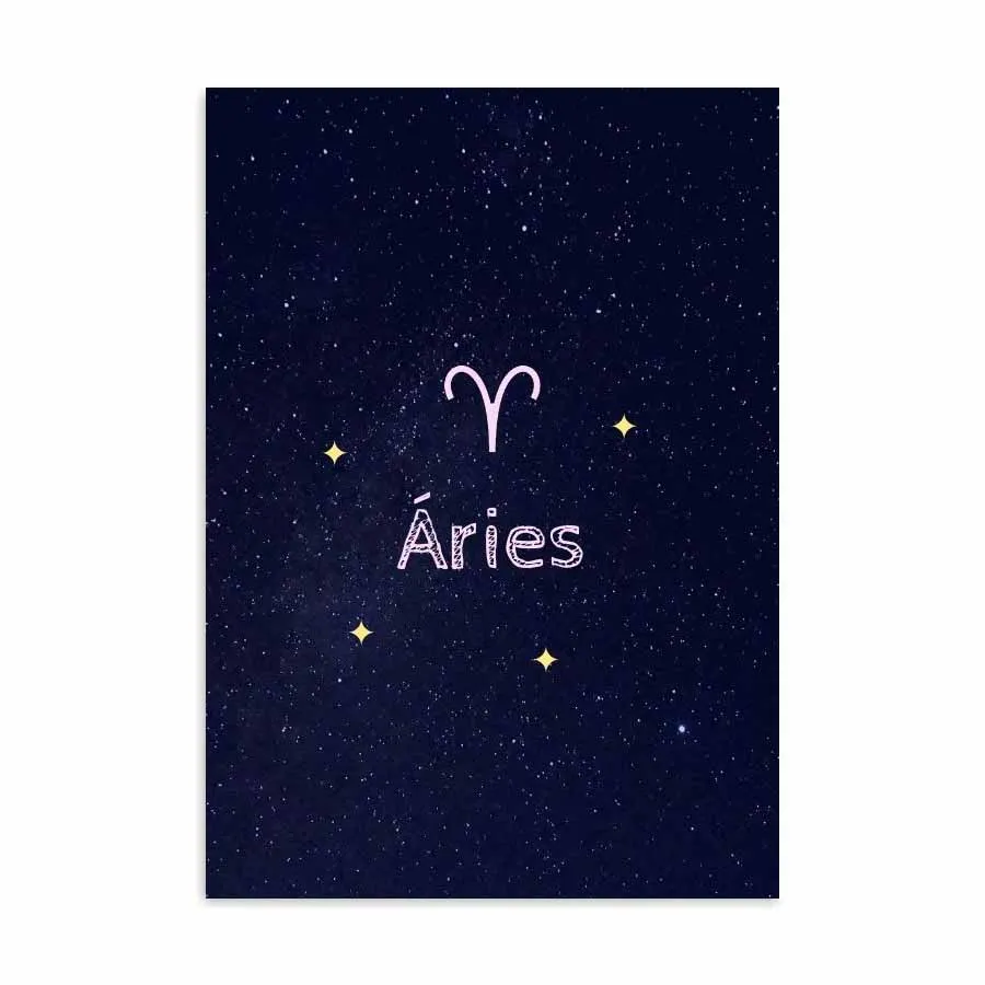 Placa Decorativa Signo Aries