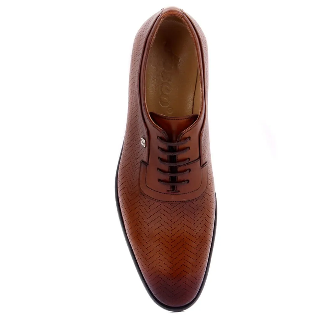 Fosco-Tan Leder Männer Klassische Schuhe