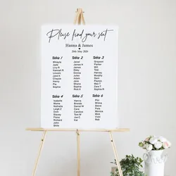 Wedding Seating Chart Vinyl Stickers Mirror Guests Seating Chart Decals Wedding Decoration Wedding Party Custom Seating Sticker