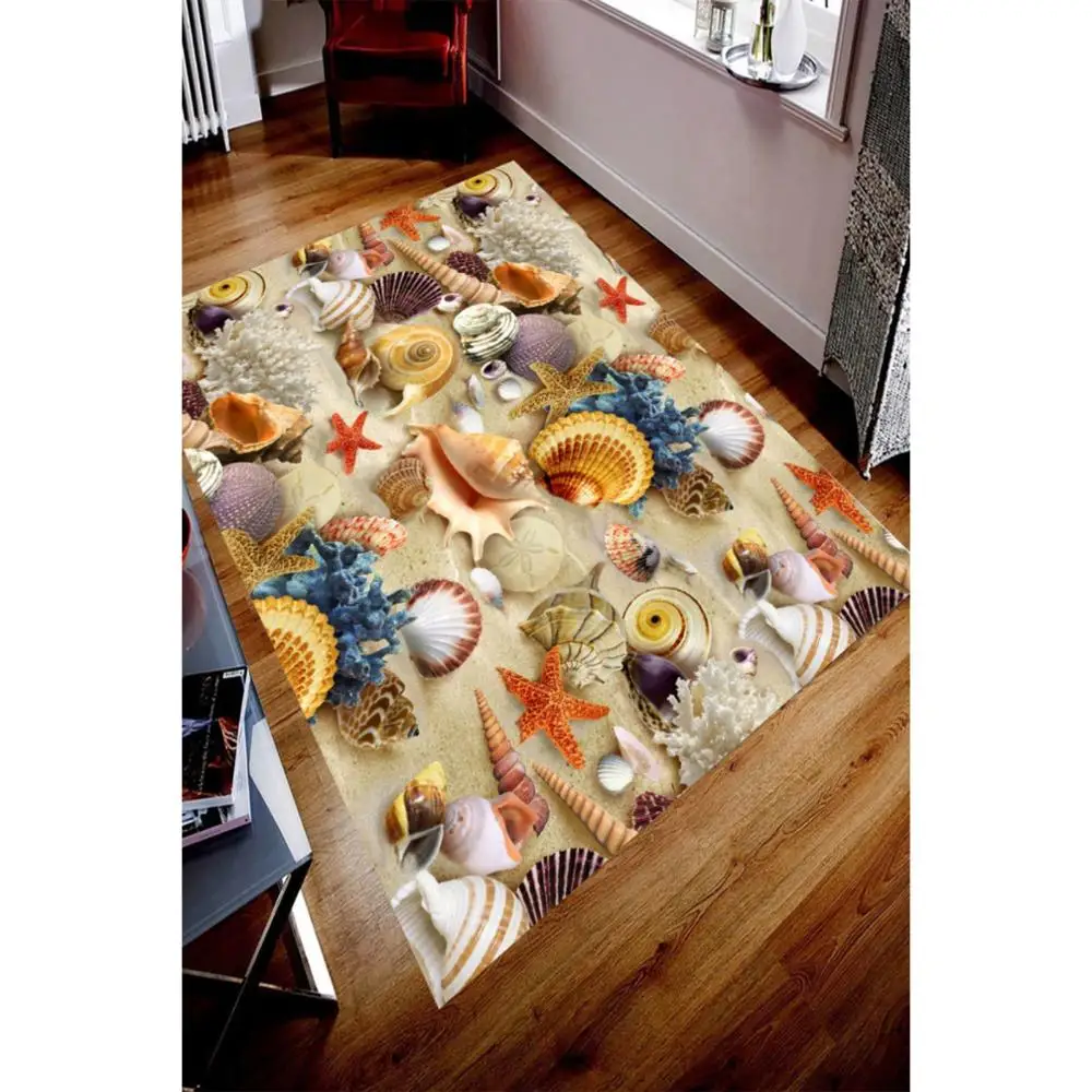 Fun Colour Sea Shell Kid Room Game Carpet Rug Tateme Tatami  Mat Decoration Bedroom Decor  Quarto Kilim